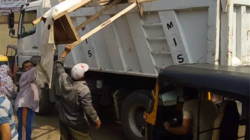رفع إشغالات في حملة لمركز ومدينة الواسطى