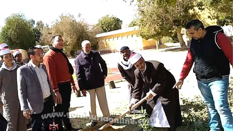 المعاهد الأزهرية تتحضر بالاخضر تفعيلا لمبادرة الرئيس بالوادى الجديد ..صور