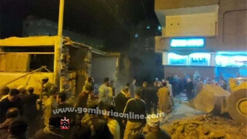 مصرع واصابة 3 فى انهيار سور مدرسه بفرشوط