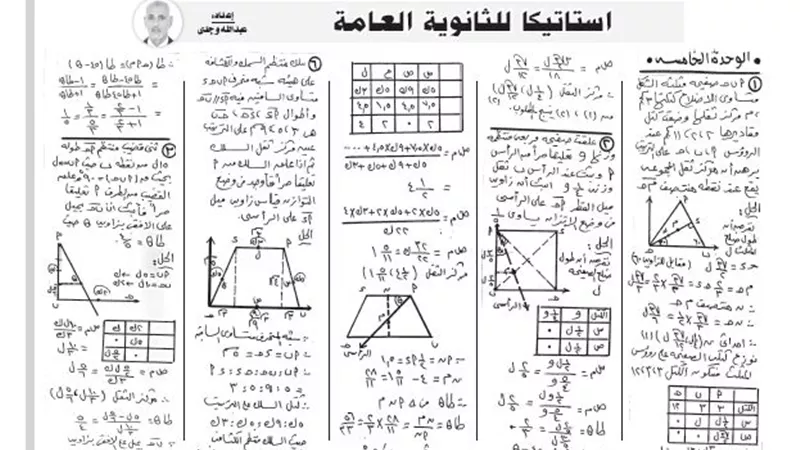 بنك اسئلة لمادة الاستاتيكا للثانوية العامة
