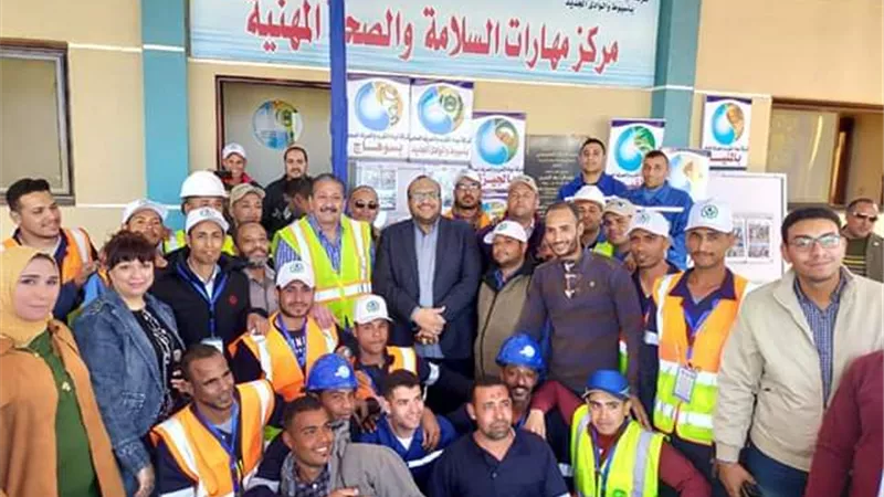 مياه أسيوط : دورة تدريبية مكثفة لمحترفى الصحة المهنية استعدادا للمسابقة