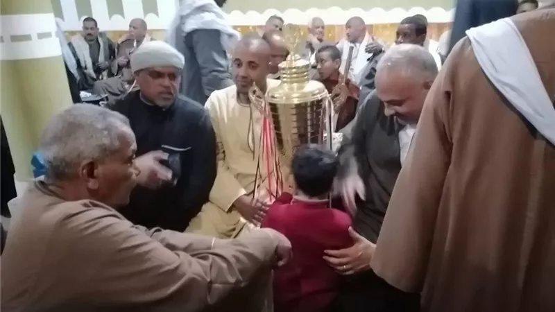 وفد حزب مستقبل وطن بأسوان يشارك في مرماح الخيول بقرية المنصورية