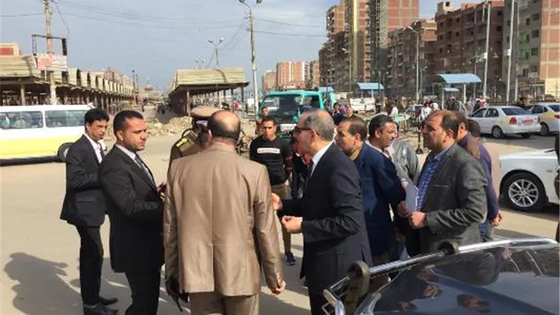 محافظ كفرالشيخ يتفقد أعمال تطوير وتجميل مدخل العاصمة
