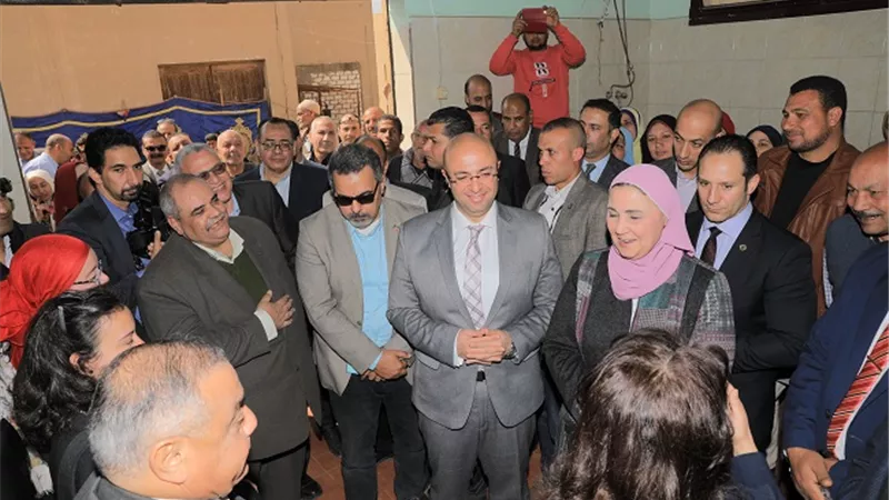 وزيرة التضامن تتفقد محطة تجميع وتسويق الألبان ببنى سويف