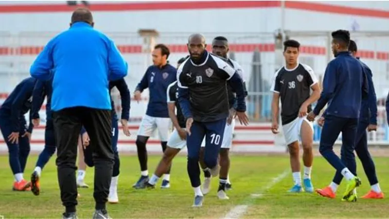 تقسيمة قوية في مران الزمالك استعدادا للترجي