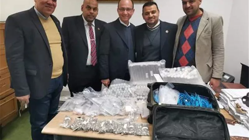 احباط تهريب مستلزمات جراحة الاسنان بمطار برج العرب