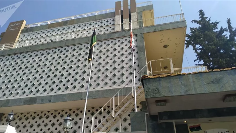 إعادة افتتاح السفارة الليبية في دمشق