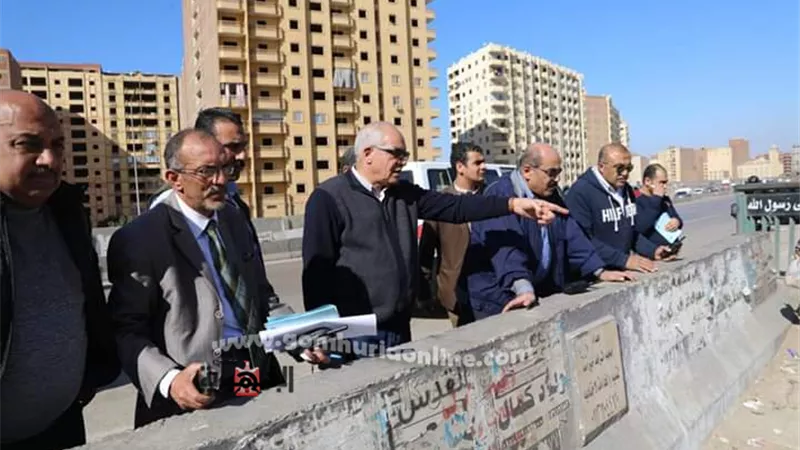 محافظ الجيزة ... خطه لإستبدال المواقف العشوائية بالطريق الدائرى بمواقف رسمية