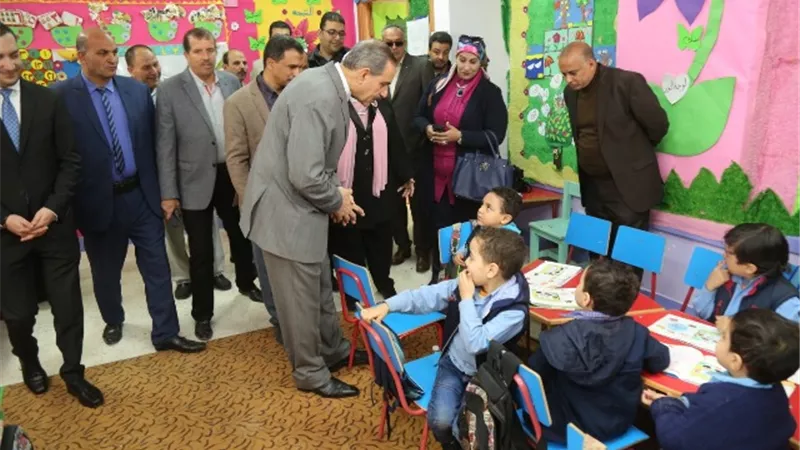 محافظ كفرالشيخ يتفقد مدرسة أحمد عرابي الابتدائية .صور
