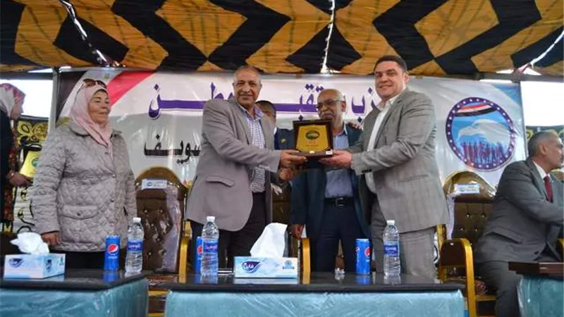 مؤتمر جماهيرى فى الحرجه ببنى سويف