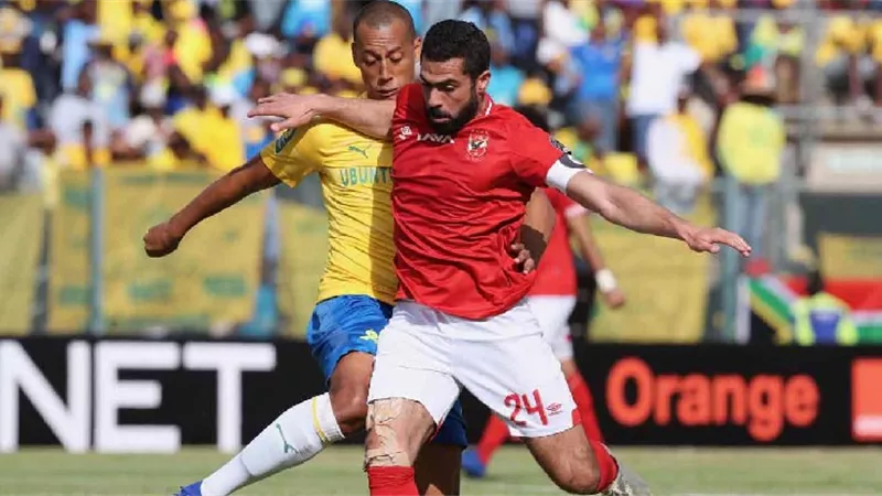 الشوط الاول مباراة الاهلى المصري وصن داونز الجنوب بث لايف بجودة HD
