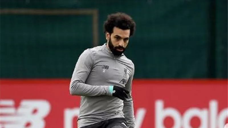 بالصور.. صلاح في آخر مران لمواجهة اتليتكو مدريد