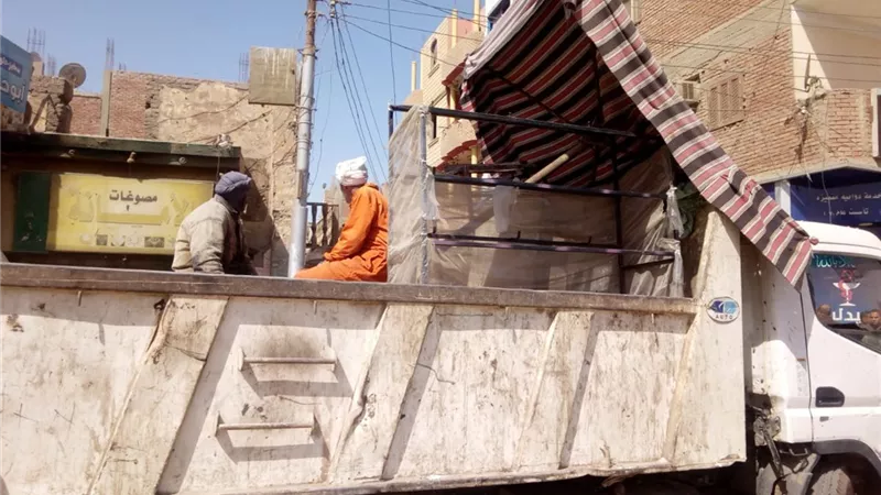 حملة لرفع إلاشغالات والتعديات باهناسيا