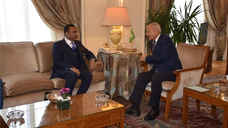 أبو الغيط يستقبل نائب رئيس الحزب الاتحادي الديمقراطي السوداني