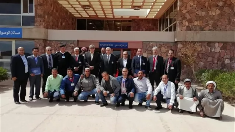«محجوب» يتفقد مطارات شرم الشيخ والطور وسانت كاترين لمتابعة خطط التطوير