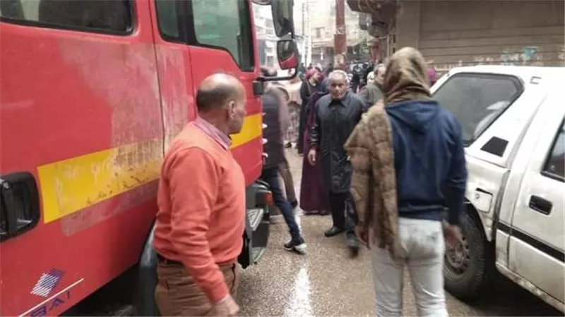 السيطرة علي حريق بمنزل بقليوب بسبب سوء الاحوال الجوية