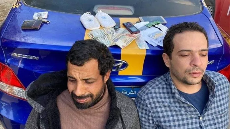 ضبط شخصان وبحوزتهما طربتين حشيش ماركة 
