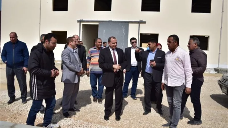 انتهاء انشاءات مبنى مدرجات جامعة بني سويف .صور
