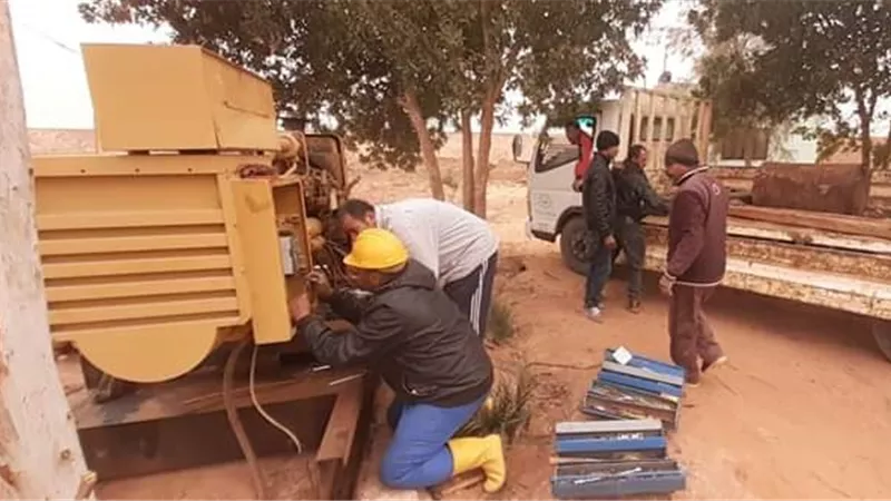 هؤلاء صمدوا فى وجه العاصفة حفاظا على المياه ومنع الكارثة بالوادى الجديد