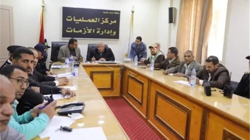 تشكيل لجان لحصر الخسائر وشكاوى المتضررين بالوادى الجديد