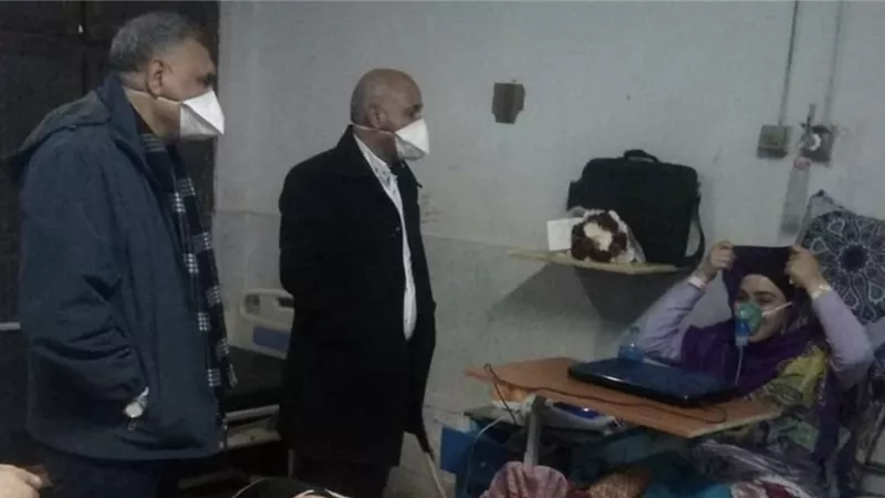 وكيل وزارة الصحه بالغربيه يقوم بزيارة تفقدية لمستشفى الحميات بطنطا ويعلن الطوارئ