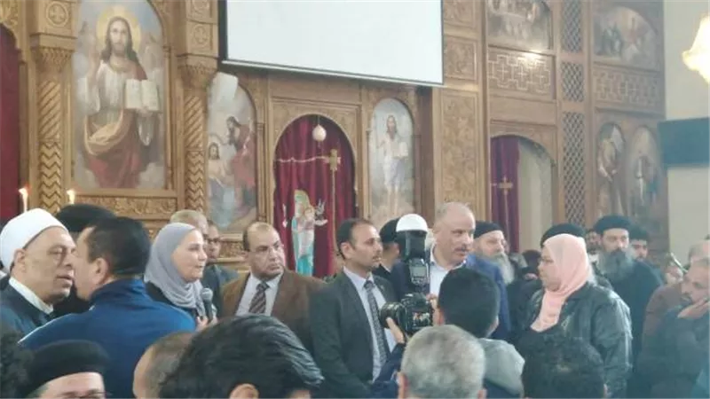 مستقبل وطن يشارك فى تشييع 5 جثامين ضحايا السيول بكنسية مارى مرقص ب١٥ مايو .. صور