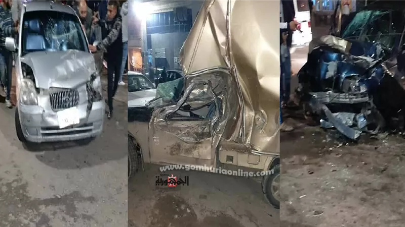 حادث مروع بكورنيش العصافرة بسبب السرعة الزائده صور