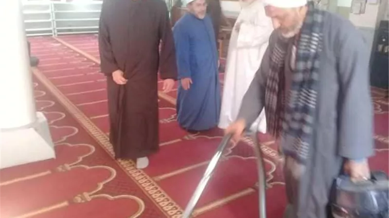 حملة موسعة بأوقاف أسيوط لنظافة وتطهير المساجد