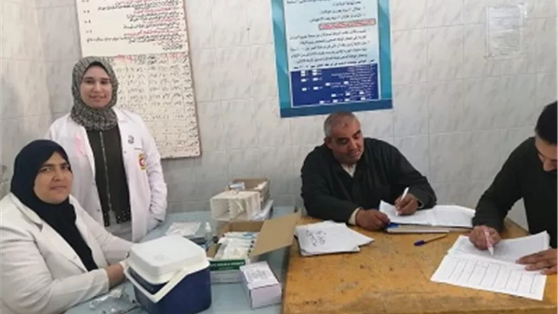 تطعيم ٩٧٢ ألف طفل بالحملة القومية ضد الحصبة بالشرقية