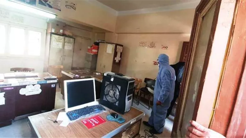 حملات تطهير وتعقيم واسعة للمنشآت الحكومية بالشرقية للوقاية من فيروس كورونا