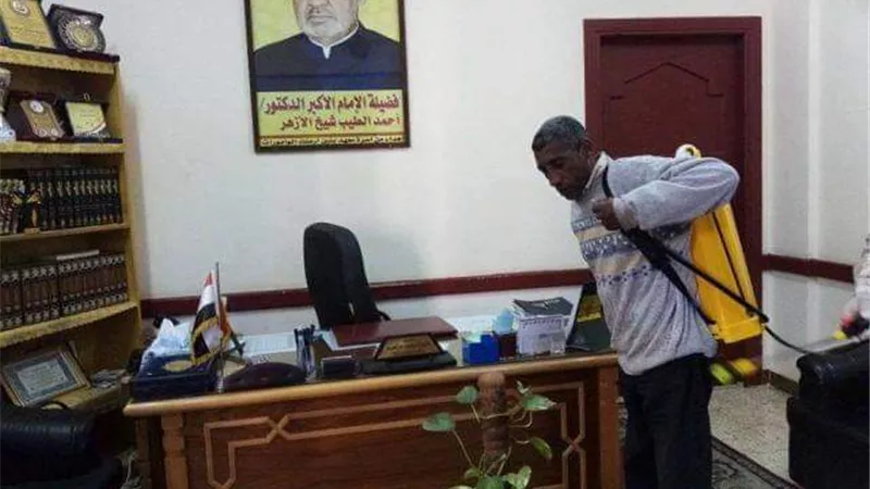 تعقيم وتطهير مبني منطقة الأقصر الأزهرية للوقاية من كورونا