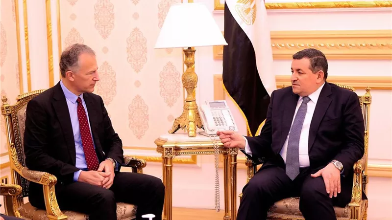 هيكل يلتقي السفير الأمريكي لدى القاهرة لبحث سبل التعاون