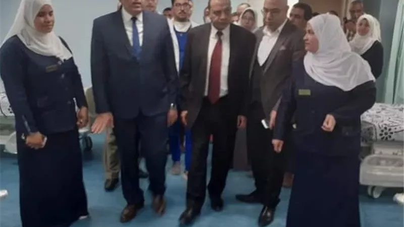 افتتاح وحدة الرعاية المركزة والطوارئ بمستشفي بني سويف الجامعي