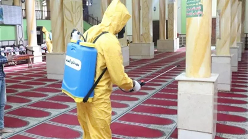 تعقيم المصالح الحكومية ودور العبادة في ببا
