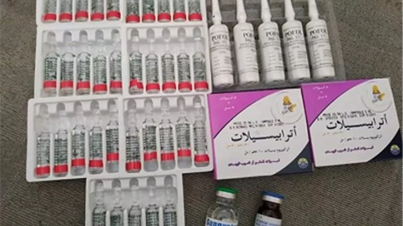 ضبط مستلزمات طبية في بيلا في احد المحلات