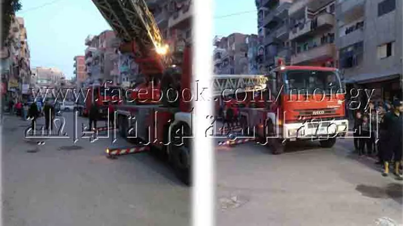 الحماية المدنية بالشرقية تنجح فى انقاذ سكان عقار عقب انهياره