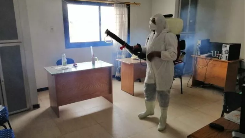 الزراعة تطهر مباني وزارة التنمية المحلية