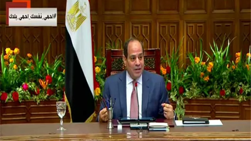 الرئيس : اجراءات الدولة لمواجهة كورونا غير مسبوقة ولا نخفي عليكم أى شئ