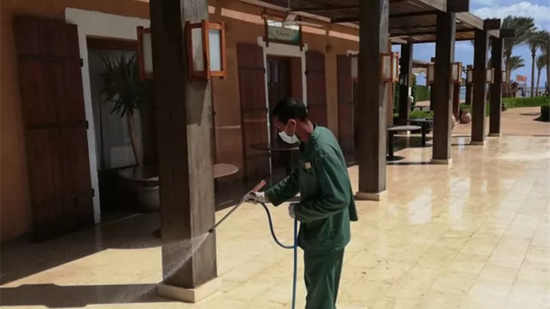 تعقيم الفنادق و النوادي الصحية في شرم الشيخ و الجونة
