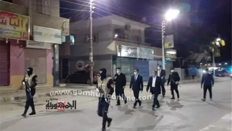 مدير أمن الوادى الجديد يتفقد شوارع العاصمة الخالية من مخالفات حظر التجوال .. صور