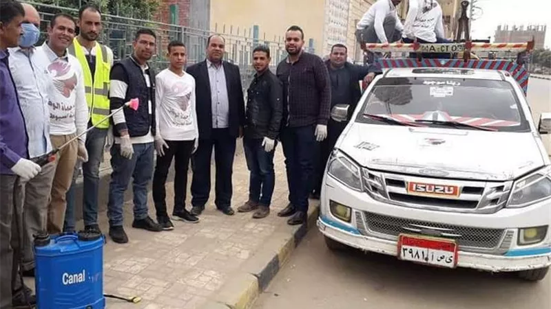 حماة الوطن بأبنوب يوجه مجموعات تطهير على المواقف والبنوك