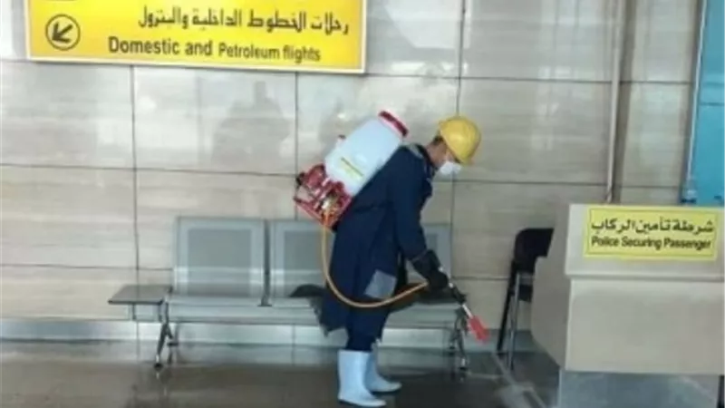 استمرار عمليات التعقيم والكشف على العاملين بالقابضة للمطارات و شركاتها التابعة