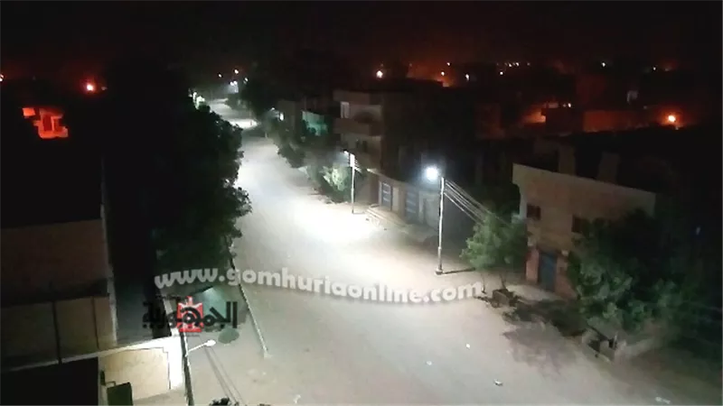 هبوب عاصفة ترابية بسرعات متفاوتة على مراكز محافظة الوادى الجديد