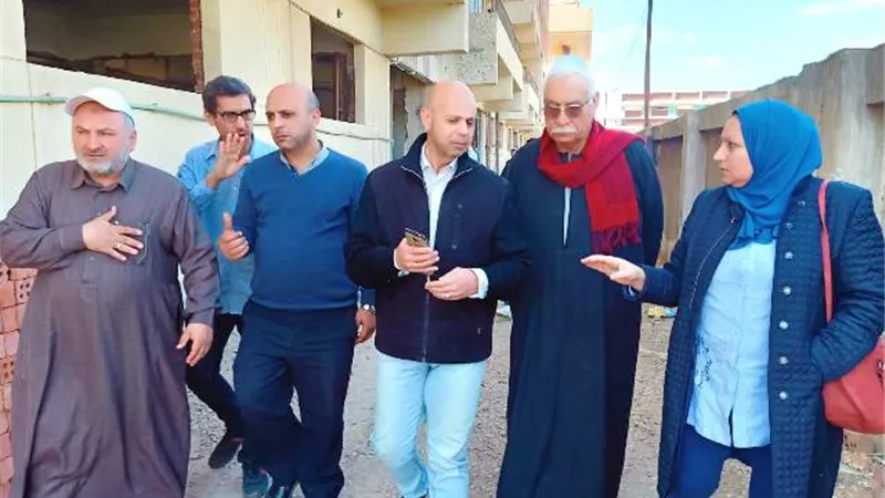مسعود يتابع الأعمال الجارية لتحويل طب أسرة طحا المرج لمستشفى مركزى بالصور