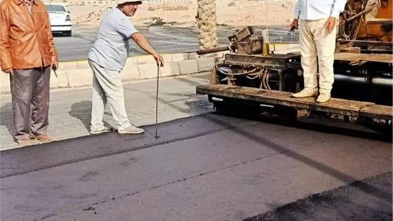 عبد العظيم يتابع أعمال رصف الشوارع الداخليه فى طور سيناء بالصور