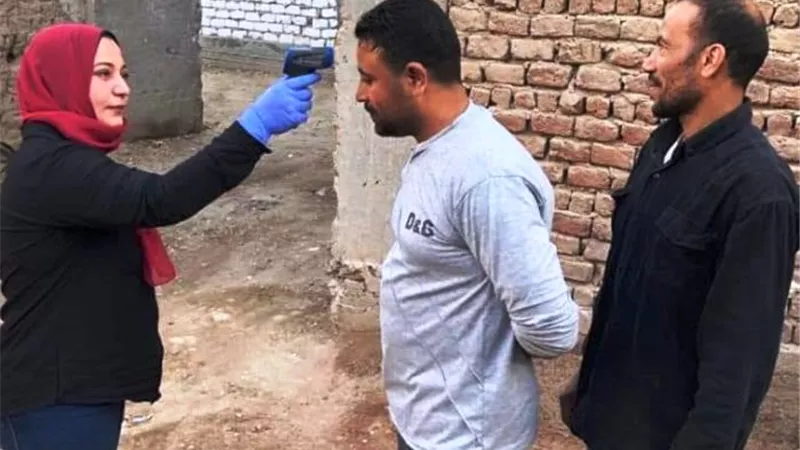 حماة الوطن بأسيوط ينظم حملات للكشف عن فيروس كورونا بالصور