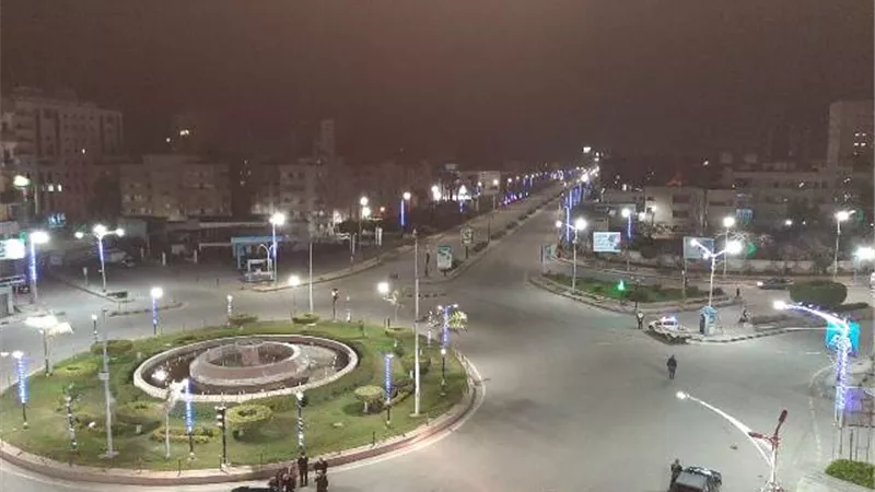 هدوء والتزام في كفر الشيخ ثالث أيام حظر التجوال.صور