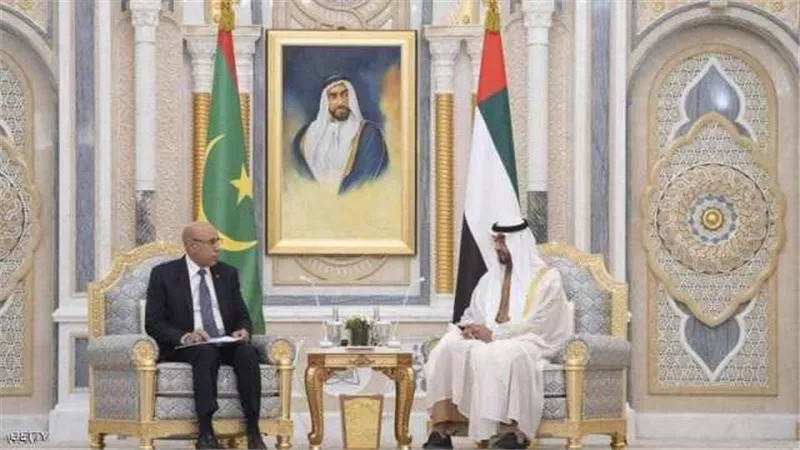 محمد بن زايد والرئيس الموريتاني يبحثان أزمة كورونا