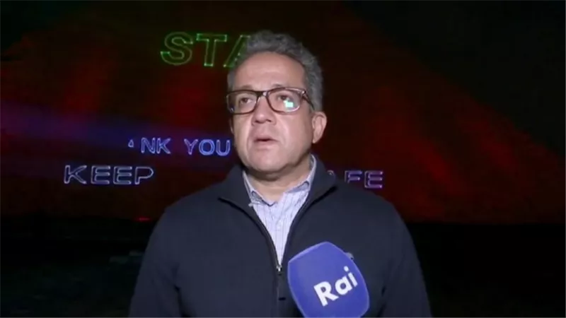 بالفيديو.. العناني يوجه رسالة تضامن للشعب الإيطالي من أمام الأهرامات