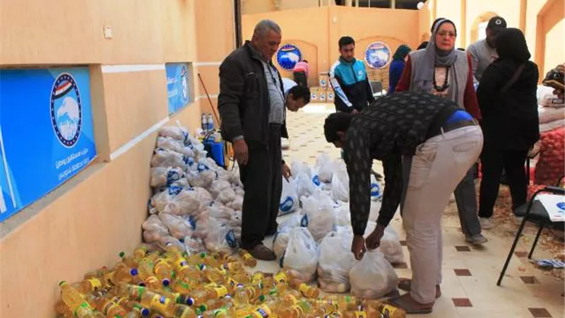 مستقبل وطن بالسويس يزور دار الايتام ويوفر لهم مستلزمات تعقيم ومواد غذائية